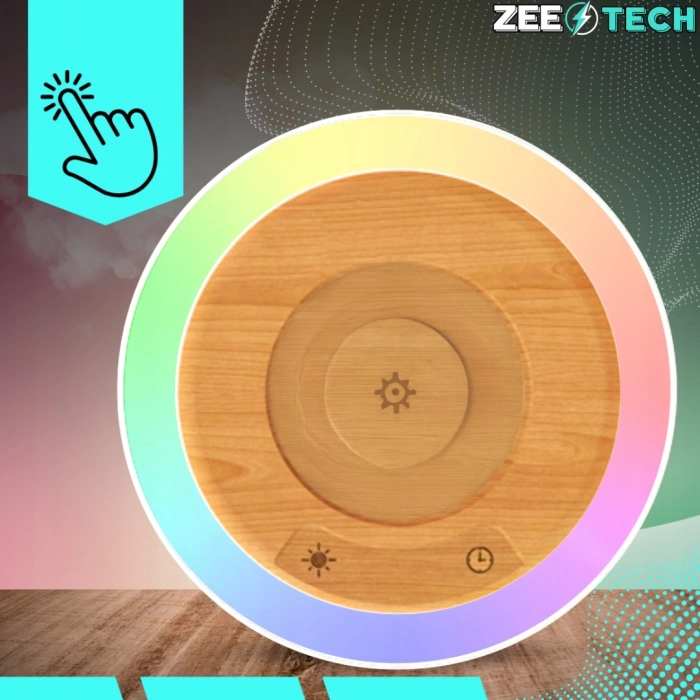 Bezprzewodowa lampka nocna LED RGB – dotykowa, ściemniana, z regulacją barwy światła do sypialni i pokoju dziecięcego