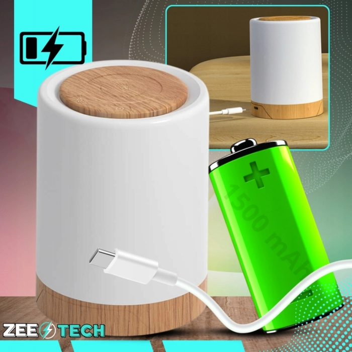 Bezprzewodowa lampka nocna LED RGB – dotykowa, ściemniana, z regulacją barwy światła do sypialni i pokoju dziecięcego