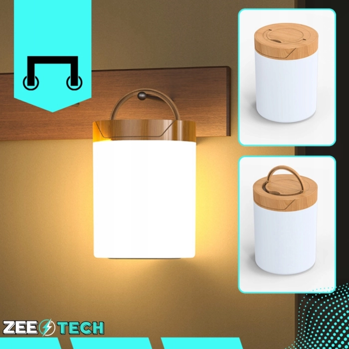 Bezprzewodowa lampka nocna LED RGB – dotykowa, ściemniana, z regulacją barwy światła do sypialni i pokoju dziecięcego