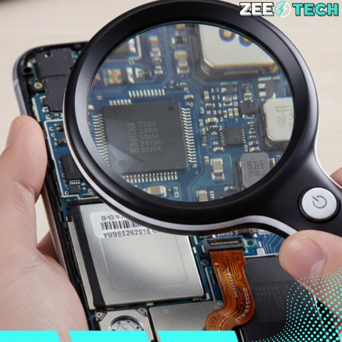 Lupa powiększająca 10x z LED 18 diod – duże szkło do czytania