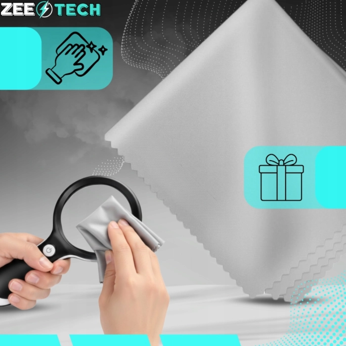 Lupa powiększająca 10x z LED 18 diod – duże szkło do czytania