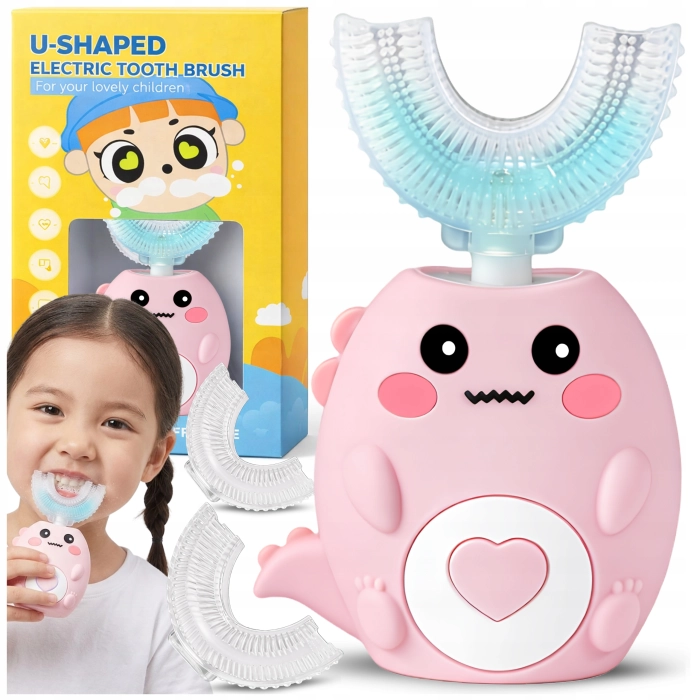 Szczoteczka soniczna dla dzieci 2–12 lat 360° – różowa