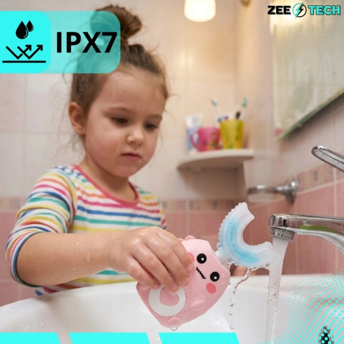 Szczoteczka soniczna dla dzieci 2–12 lat 360° – różowa