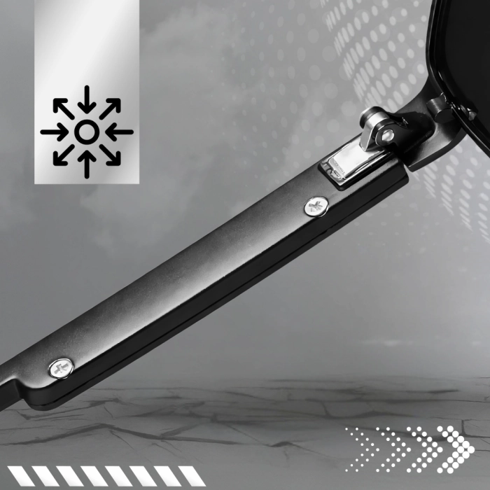 Okulary Przeciwsłoneczne męskie fotochromowe Terraview z polaryzacją + Etui (Czarne)