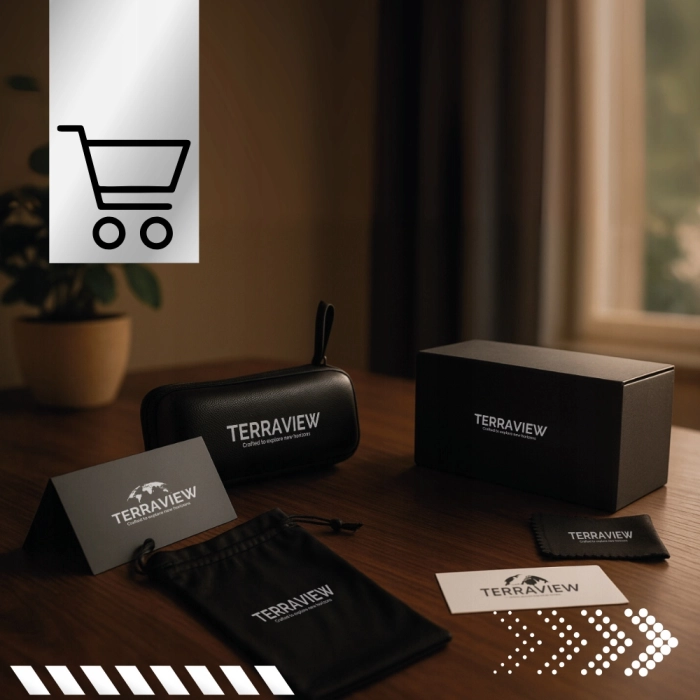 Okulary Przeciwsłoneczne męskie pilotki Terraview z polaryzacją + Filtr UV400 (niebieskie)