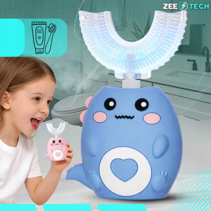 Szczoteczka soniczna dla dzieci 2–12 lat 360° – niebieska