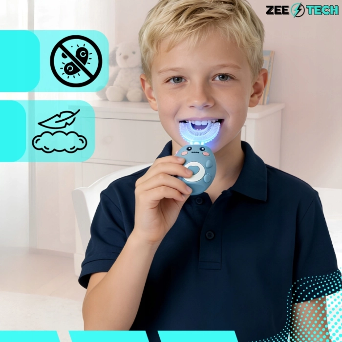 Szczoteczka soniczna dla dzieci 2–12 lat 360° – niebieska