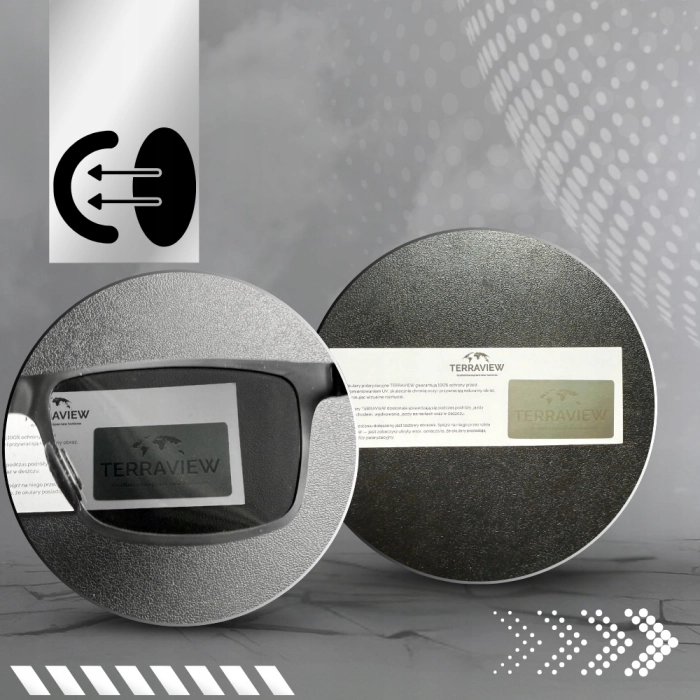 Okulary przeciwsłoneczne męskie drewniane Terraview z polaryzacją UV400 + Etui (Pomarańczowe )