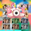 Aparat fotograficzny cyfrowy dla dzieci 40 mpx - Aniołek + Karta 32 GB (Różowy)