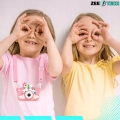 Aparat fotograficzny cyfrowy dla dzieci 40 mpx - Aniołek + Karta 32 GB (Różowy)