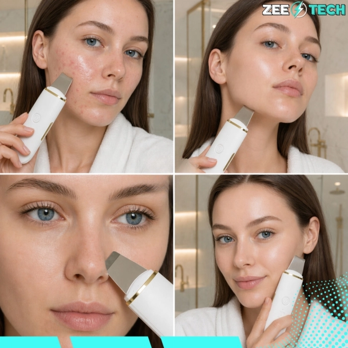 Urządzenie do peelingu kawitacyjnego 3w1 – oczyszczanie twarzy ultradźwiękowe, jonoforeza i sonoforeza, lifting i regeneracja skóry