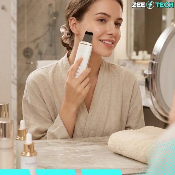 Urządzenie do peelingu kawitacyjnego 3w1 – oczyszczanie twarzy ultradźwiękowe, jonoforeza i sonoforeza, lifting i regeneracja skóry