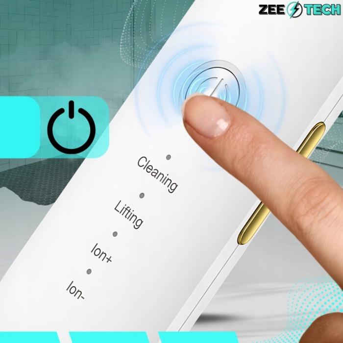 Urządzenie do peelingu kawitacyjnego 3w1 – oczyszczanie twarzy ultradźwiękowe, jonoforeza i sonoforeza, lifting i regeneracja skóry