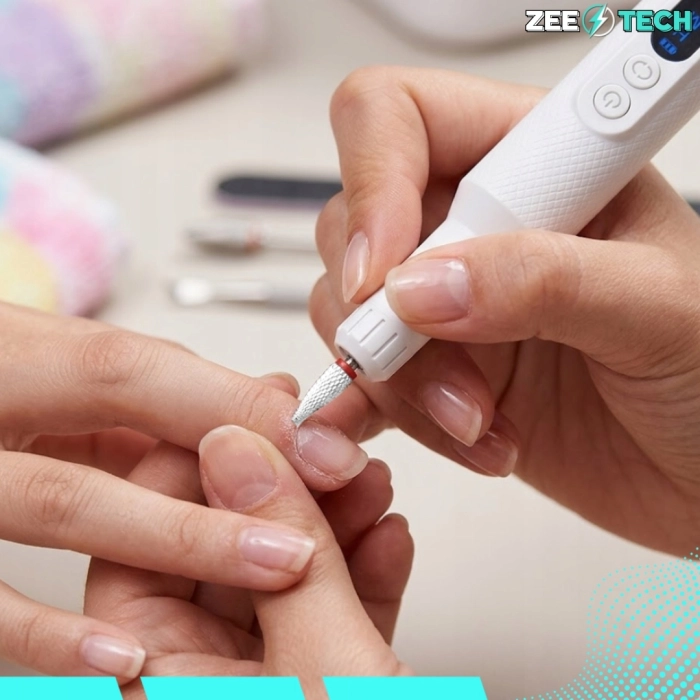 Frezarka do paznokci bezprzewodowa profesjonalna – zestaw do manicure i pedicure z frezami