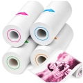 Papier termiczny kolorowy do aparatu natychmiastowego dla dzieci, drukarki termicznej (4 rolki)