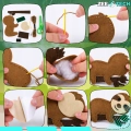 Zestaw do szycia dla dzieci z filcu – zwierzątka DIY, kreatywny prezent