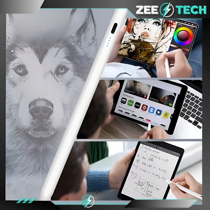 Rysik uniwersalny do tabletu, telefonu, ekranu + 4 końcówki (Niebieski)