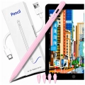 Rysik do iPada Apple Pencil Pen do iPad Air Pro Mini + 4 końcówki (Różowy)