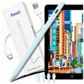 Rysik do iPada Apple Pencil Pen do iPad Air Pro Mini + 4 końcówki (Niebieski)