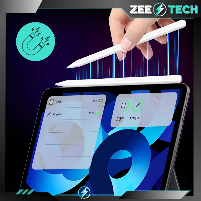 Rysik do iPada Apple Pencil Pen do iPad Air Pro Mini + 4 końcówki (Niebieski)