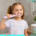 Szczoteczka elektryczna soniczna dla dzieci + 4 tryby + 8 końcówek (Różowa)