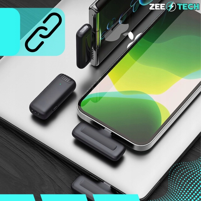 Mikrofon bezprzewodowy krawatowy Bluetooth do telefonu iPhone USB-C