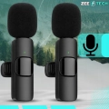 Zestaw 2x mikrofon bezprzewodowy krawatowy Bluetooth do telefonu iPhone