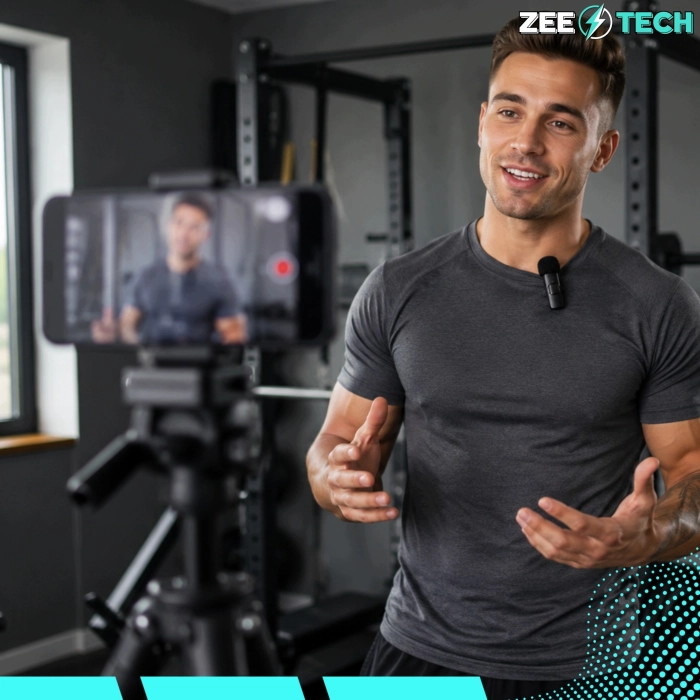 Zestaw 2x mikrofon bezprzewodowy krawatowy Bluetooth do telefonu iPhone