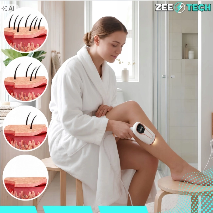 Depilator IPL damski do twarzy, ciała, nóg i bikini - depilacja 5w1
