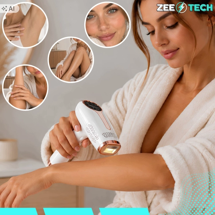Depilator IPL damski do twarzy, ciała, nóg i bikini - depilacja 5w1
