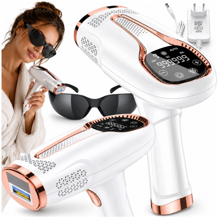 Depilator IPL damski do twarzy, ciała, nóg i bikini - depilacja 5w1