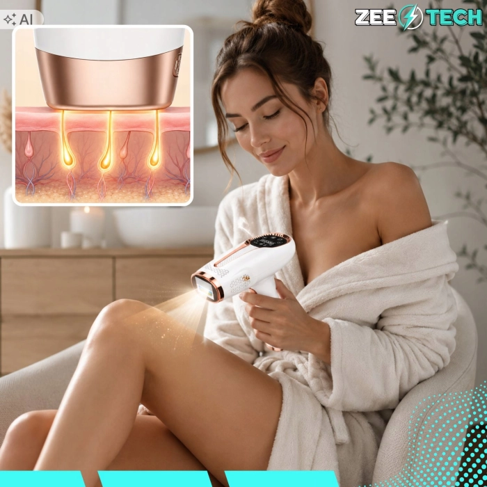 Depilator IPL damski do twarzy, ciała, nóg i bikini - depilacja 5w1