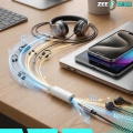 Adapter USB-C na JACK 3,5 mm AUX DAC - przejściówka do Samsung i iPhone