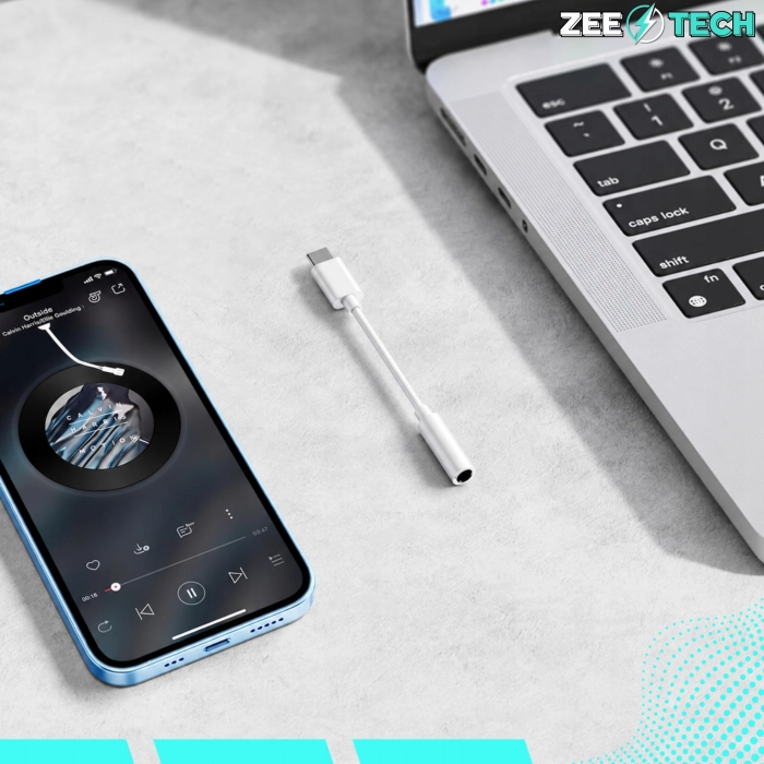 Adapter USB-C na JACK 3,5 mm AUX DAC - przejściówka do Samsung i iPhone