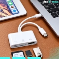 Czytnik kart pamięci SD MicroSD TF 3w1 USB 3.0 - Lightning USB-C